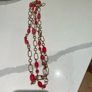 Rose and gold colored necklace